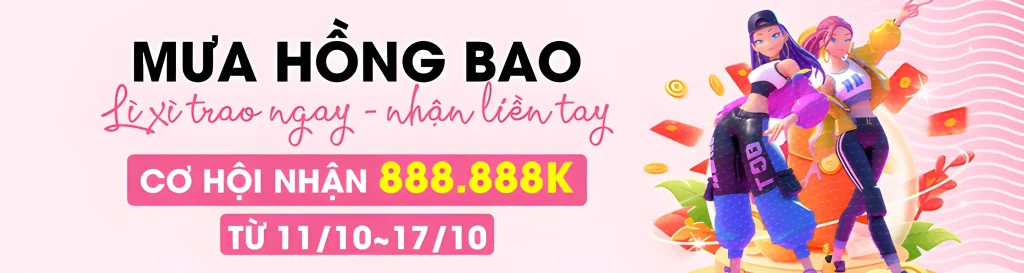 8mmoo nhận hồng bao may mắn tới 888.888k